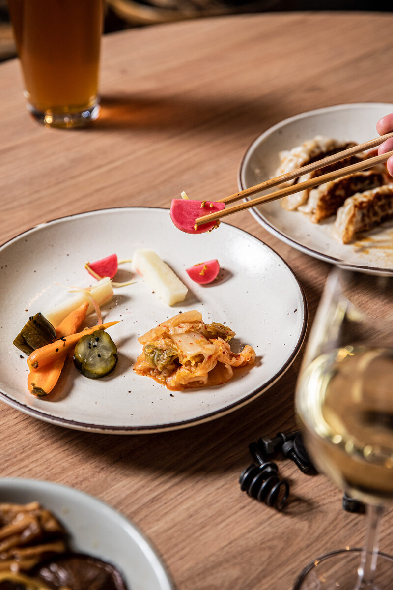 Japanese pickles and raw dishes at Rising Sun Workshop