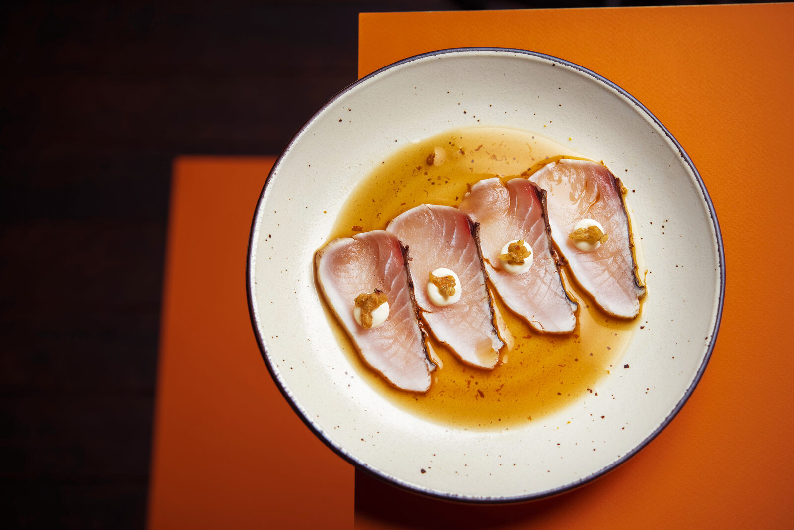 Sashimi plated at Rising Sun Workshop