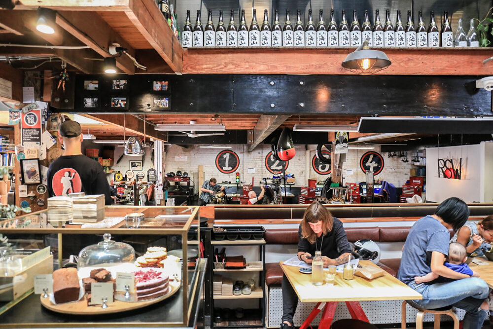 Rising Sun Workshop restaurant interior with diners