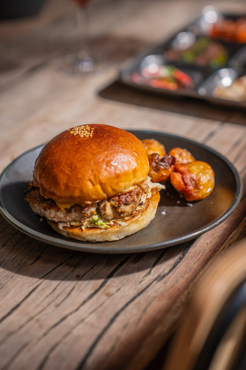 Azuki bun burger at Rising Sun Workshop