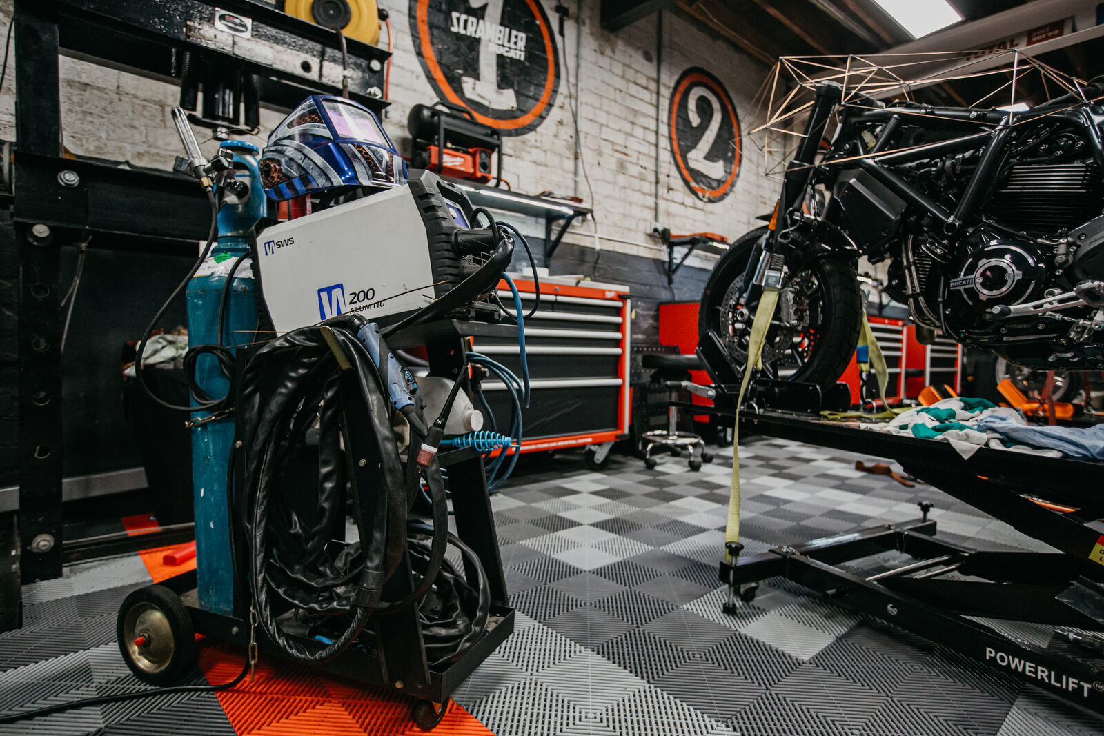 Rising Sun Workshop communal motorcycle workshop